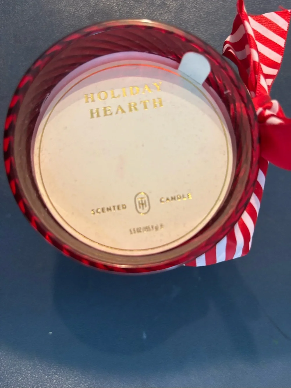 Threshold Holiday Hearth Scented Candle - Red